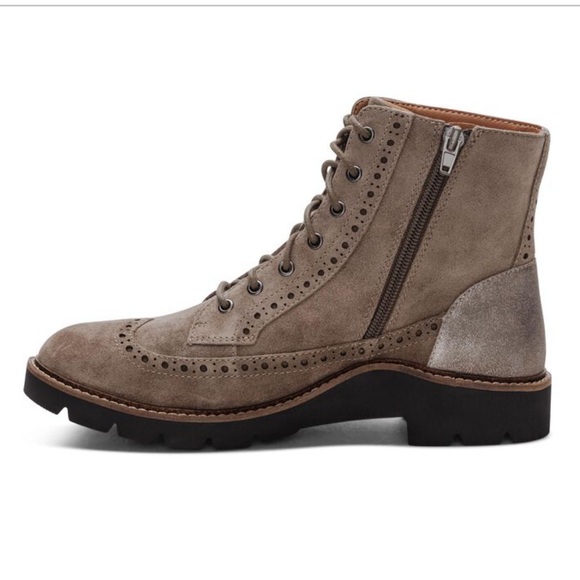 Aetrex Margot Lace-Up Boot Brown Suede Lace-Up - Picture 4 of 6